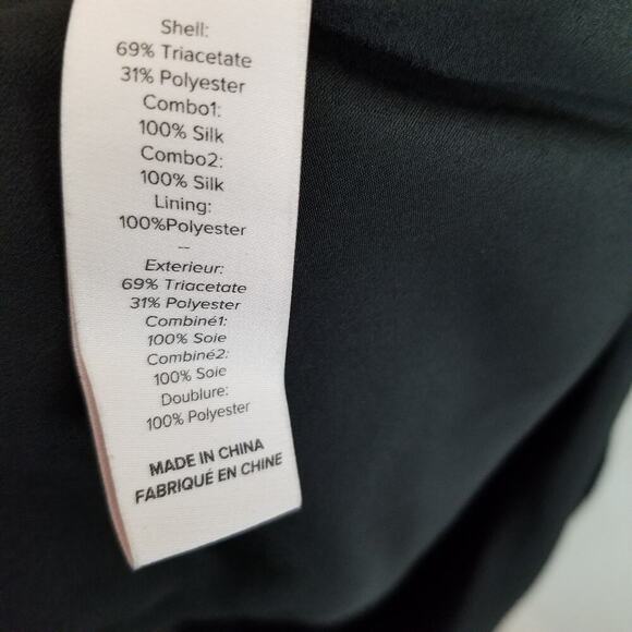 Cinq a Sept Womens Mini Dress Black Solid Comfort Sleeveless V-Neck Chic - Picture 10 of 13